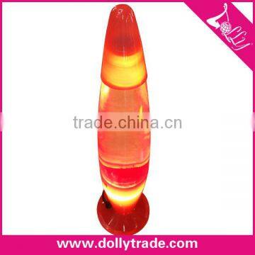 13" Red Glitter Decorative Glass Lava Lamp