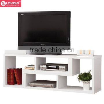 creative design mdf wood TV console new 2 Pieces bookcase home furniture tv stand