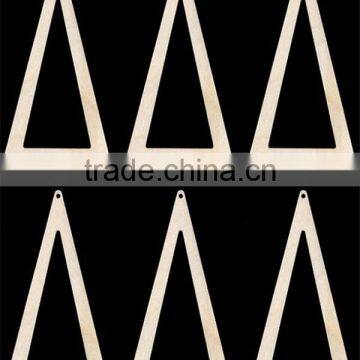 Hot Sell Tall With Hole Natural Craft Wood Cutout Earring Made in China