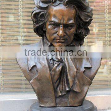 famous Musician beethoven bust bronze statue for Music theatre