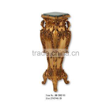 Rococo style Living Room Furniture flower stander with marble top