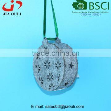 BSCI Audit Factory New Christmas Decorations Non-woven Felt LED Christmas Ball photo-3