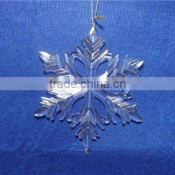 Clear Acrylic Snowflake Hanging Ornament Supplier for 2015 photo-6