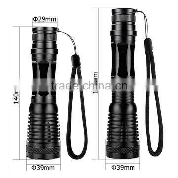 2016 High Quality Waterproof LED Torches Zoomable 3 Modes Tactical Flashlight 18650battery photo-4