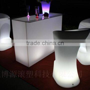 LED rectangle table/color full led bar chair/led bar furniture