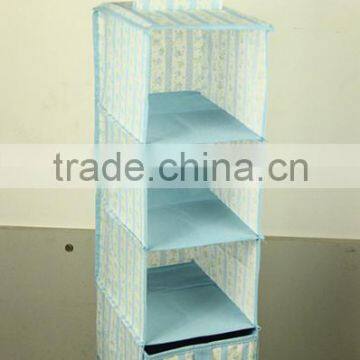 Four-Layer With One Drawer Floral Print Non-Woven Fabric Container photo-3