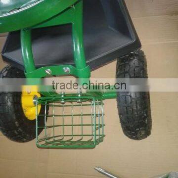 Garden Cart Rolling Work Seat With Tool Tray Tc4501c photo-5