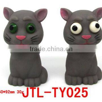 Promotional Plastic Rubber Pop-eye Animal Toys/Cat Toys