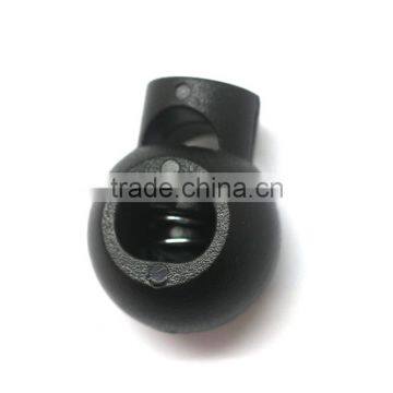 8.9mm Cord Lock In Black Plastic, Plastic Cord Stopper, Barrel Cord Lock For Apparel Accessories photo-4
