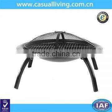 Portable Folding Fire Pit with Carrying Bag and Cooking Grate