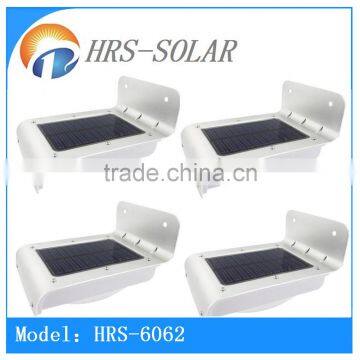 solar power 16 LED PIR motion sensor light day night