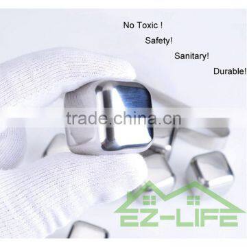 2017 Best Qualiy Whisky Ice Rock Reusable Stainless Steel Ice Cube photo-4