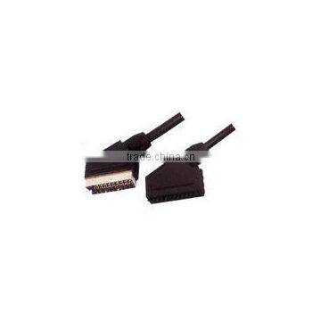 SCART PLUG TO SCART JACK 21 P cable