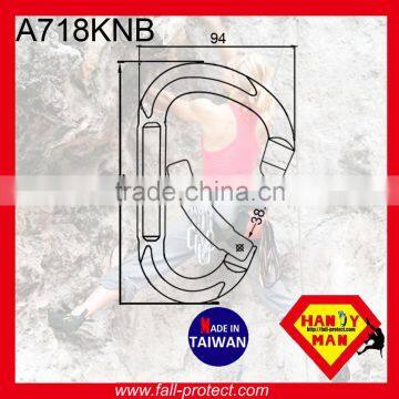 Rock Mountaineer Climbing 22KN HMS Type Carabiner Made Of Aluminum photo-2