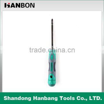 4'' 100mm Cr-V Dual-Functional Screwdriver With Plastic Handle