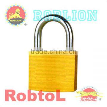 Satin-Brass Iron Padlock