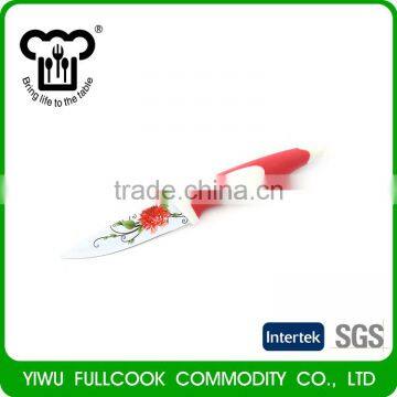 Industry Leader Red Flower Pattern Bread Meat Fruit Vegetable Paring Knife Set photo-4