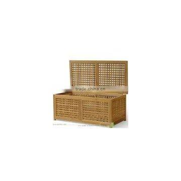 TEAK WOOD CUSHION BOX