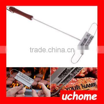 UCHOME BBQ DIY tools branding iron with changeablw letters, bbq branding iron