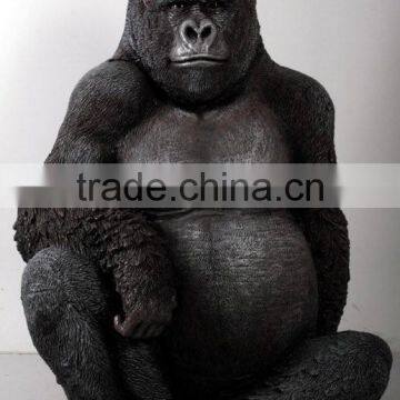 resin life size silver back gorilla