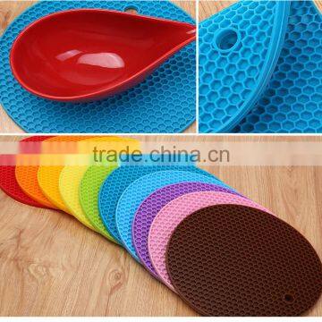 promotional high quality 100% food grade kitchen custom silicone table mat