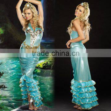 Maxi long show girls costume hot sexy women mermaid wear