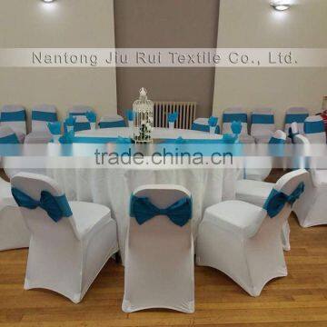 Colorful Pre - Tie Bow Spandex Chair Band Lycra Chair SashFor Wedding Decor photo-2