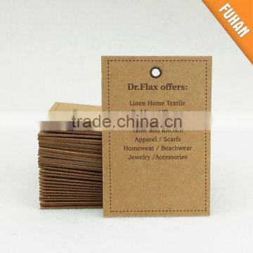 Top Quality Recycled Paper Hang Tag With Eyelet for Shoes/Garment/Bag photo-2
