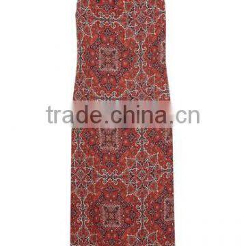 Fashion Sleeveless Vintage Boho Dress Latest Women Linen Dress HSD6672 photo-6