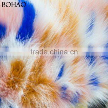 Pretty Nice Looking Colorful Knitted Faux Fur Fabric