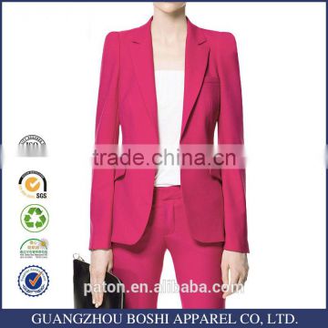 Guangzhou Factory Woman Jackets Apparel For Ladies Formal Blazer OEM