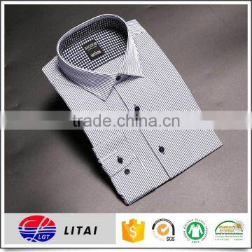 spring and summer white casual man shirt with silk feeling