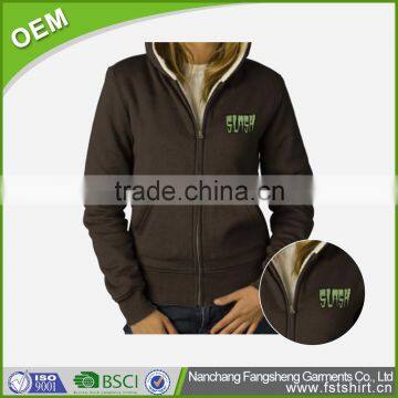 Free sample high quality cotton polyester hoodie