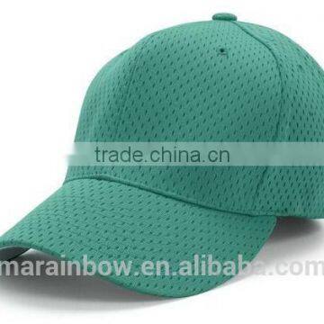 Fitted Solid Color Blank 100% Polyester Dry Fit Athletic Mesh Baseball Caps OEM Cheap Wholesale Baseball Caps