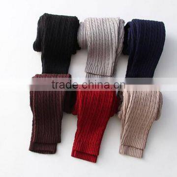 fashion design wool girls cable knit leggings