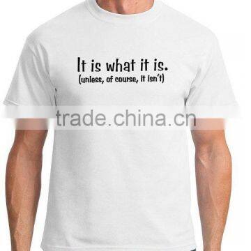 China Manufacture 160gsm 100% Ring Spun Cotton Custom T Shirt Printing photo-2