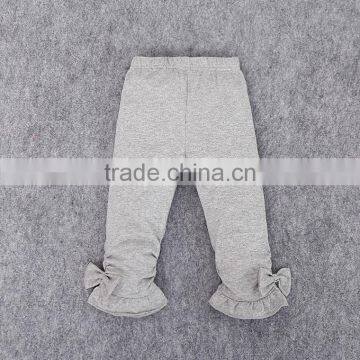 Wholesale Design Baby Girls Pant, Hot Cheap Lastest Girls 3/4 Ruffle Pants photo-3