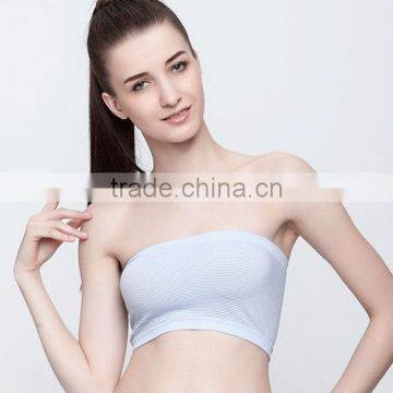 Factory Provide Seamless Sweet Girl Tube Top Bra