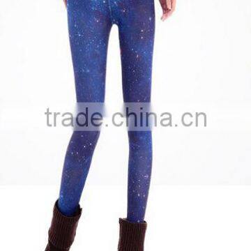 EY0034L New Fashion Women Tall Waist Graffiti Tight Leggings photo-5