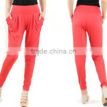 New Design ladies micro fiber multi colors harem pants