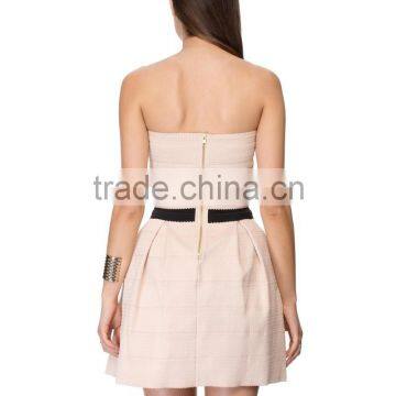 Hot Selling Sweetheart Neck Pleated Bandage Dress Wholesale Bandage Dress 2016 photo-5
