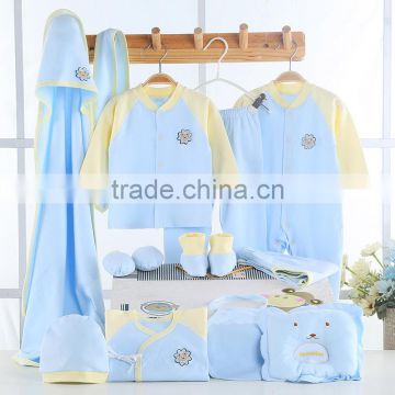 High quality summer 100% cotton new born baby gift set