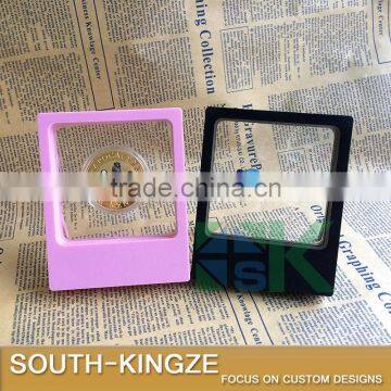 Wholesale 11x9cm Pink/Black Color ABS Color Square Thin Film Jewelry Display Case photo-2