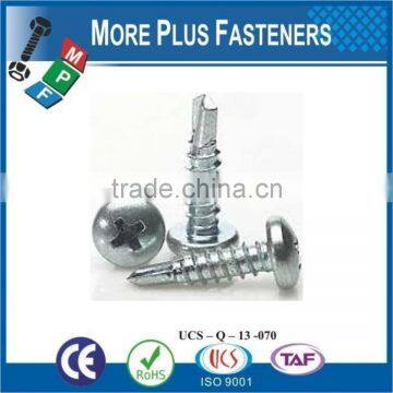 Made In Taiwan High Quality Stainless Steel Pan Head Phillips Recess Self Drilling Screw ZInc