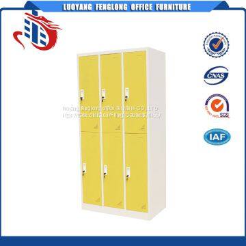 Changing Room 6 Door Metal Storage Lockers Luggage Student Locker Metal School Locker for Student photo-2