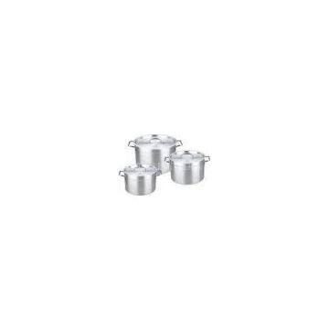 6 Piece Outdoor Travel Cooking Aluminum Cookware Pot Set