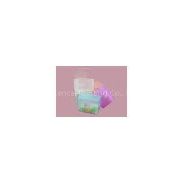 red / pink Offset printing Plastic Packaging Boxes for birthday gift