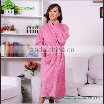 Velvet cotton bathrobes hotel wholesale bathrobe robes with custom logo