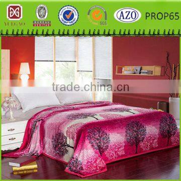 2014 fashion DreamWoods design super soft bed flannel blanket