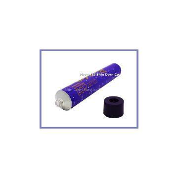 Empty aluminum cosmetic soft tube color print